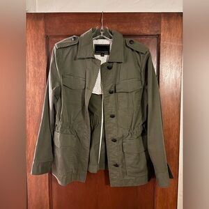 Banana Republic Army Green Canvas Jacket.